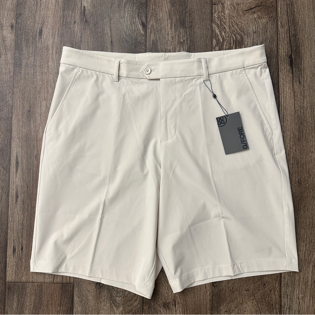 G/Fore Lined Golf Stretch Shorts Men’s Size 38 Beige Stone